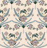 Botanical Garden(Pale Peach,Slate Blue-Green) (PS 138)