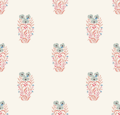 Poppy Love(Ivory,Dusty Rose) (PS 143)