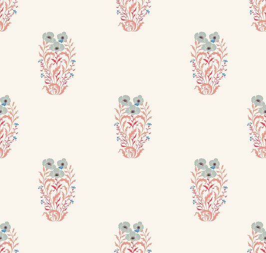 Poppy Love(Ivory,Dusty Rose) (PS 143)