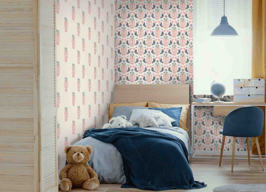 Poppy Love(Ivory,Dusty Rose) (PS 143)