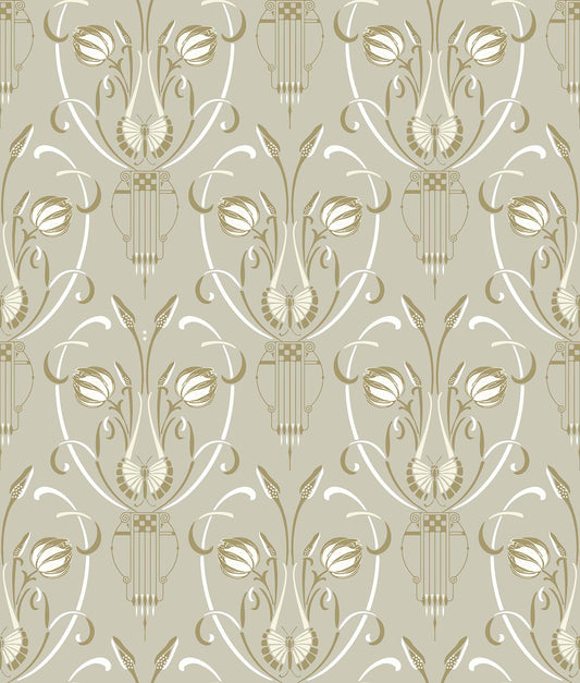 Art Deco(Sage Green,Off-White) (PS 145)