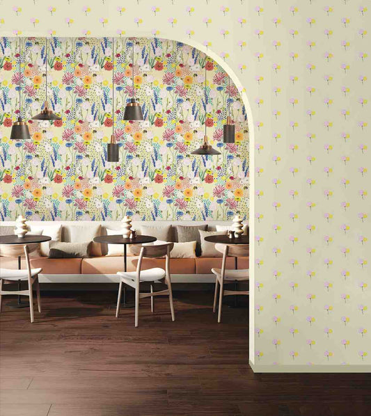 Bee Garden(Pale Yellow-Beige) (PS 214)