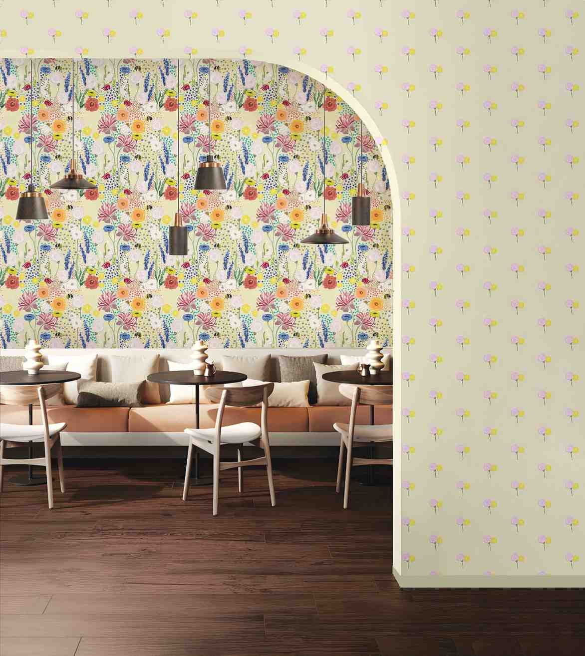 bee garden(soft butter yellow) (ps 215)