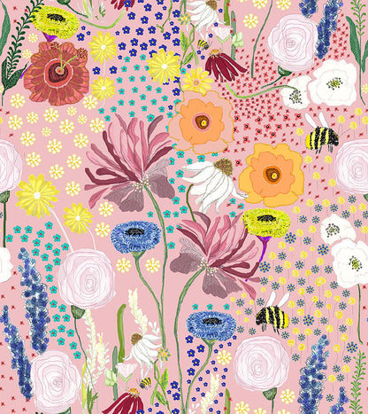 Bee Garden(Dusty Rose Pink) (PS 217)