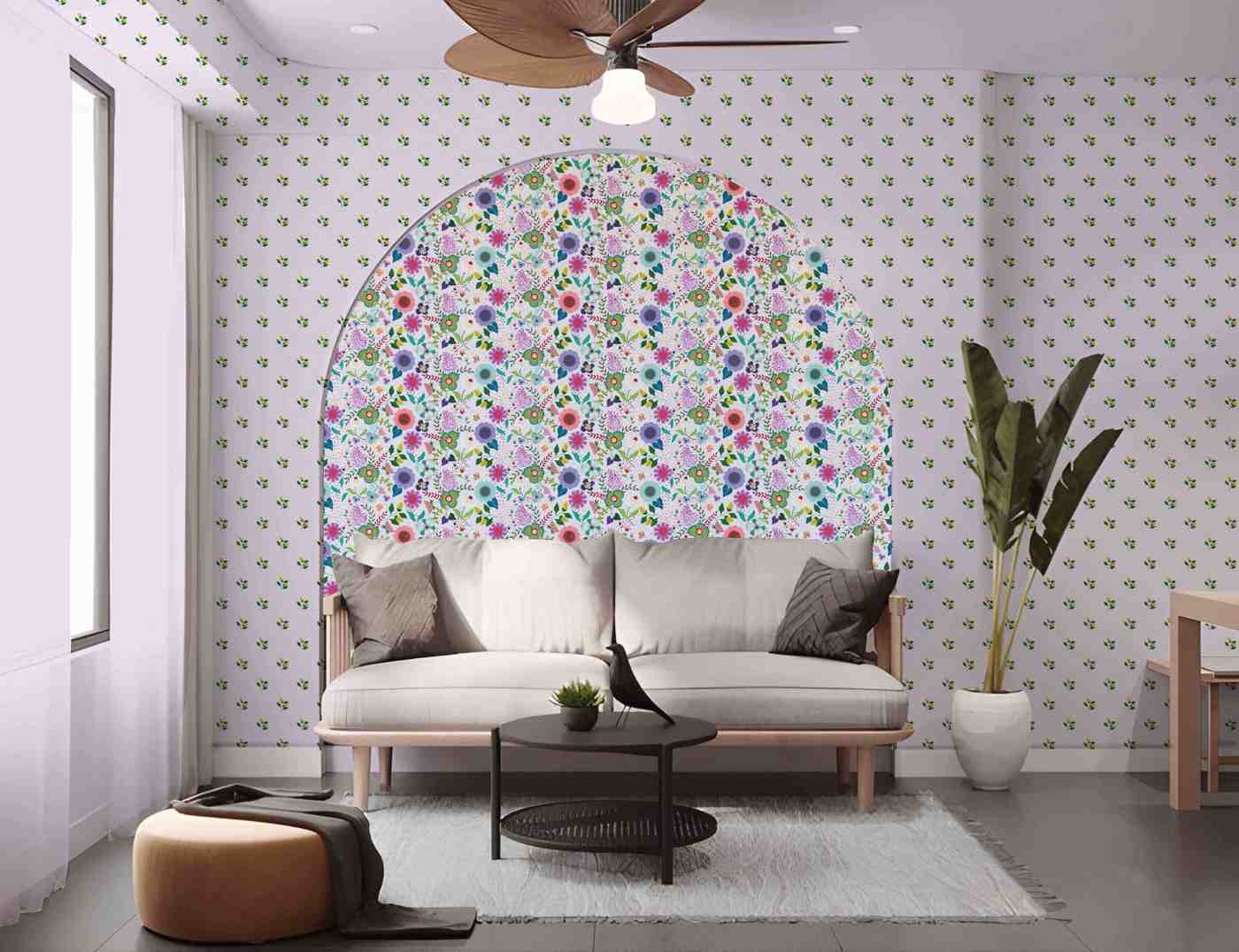 floral spring garden(lavender-lilac) (ps 226)