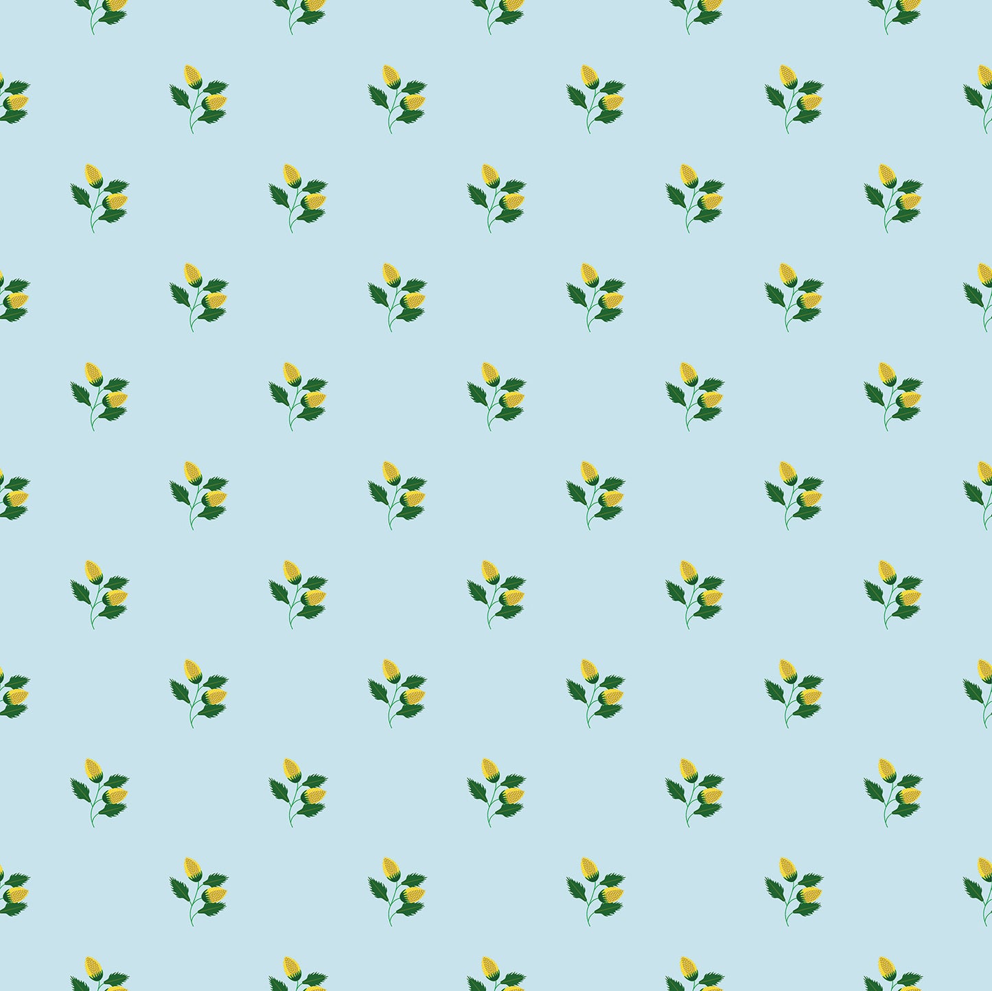 floral spring garden(duck-egg blue) (ps 228)