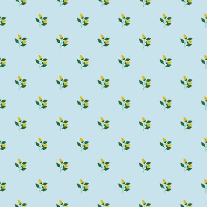 Floral Spring Garden(duck-egg blue) (PS 228)