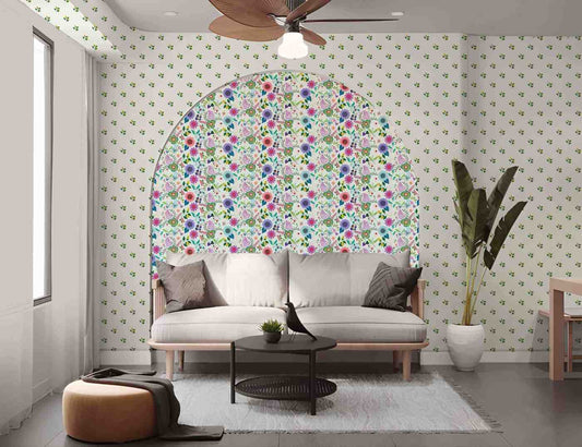 Floral Spring Garden(purple, teal, magenta) (PS 231)