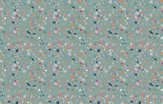 Terrazzo(navy,pink, salmon) (PS 233)
