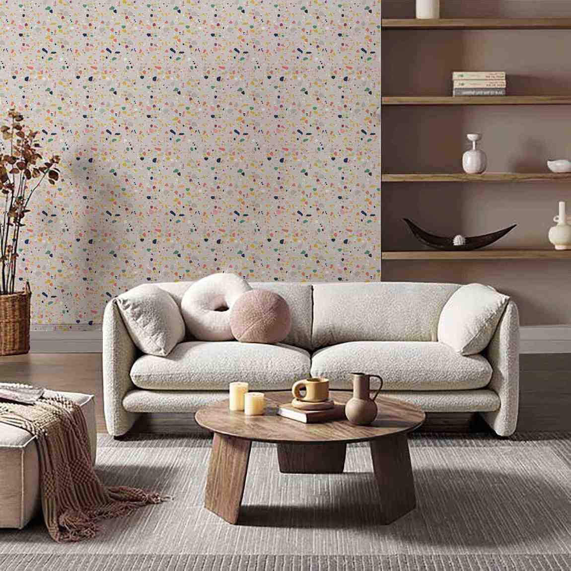 terrazzo(mustard yellow,dusty rose) (ps 235)