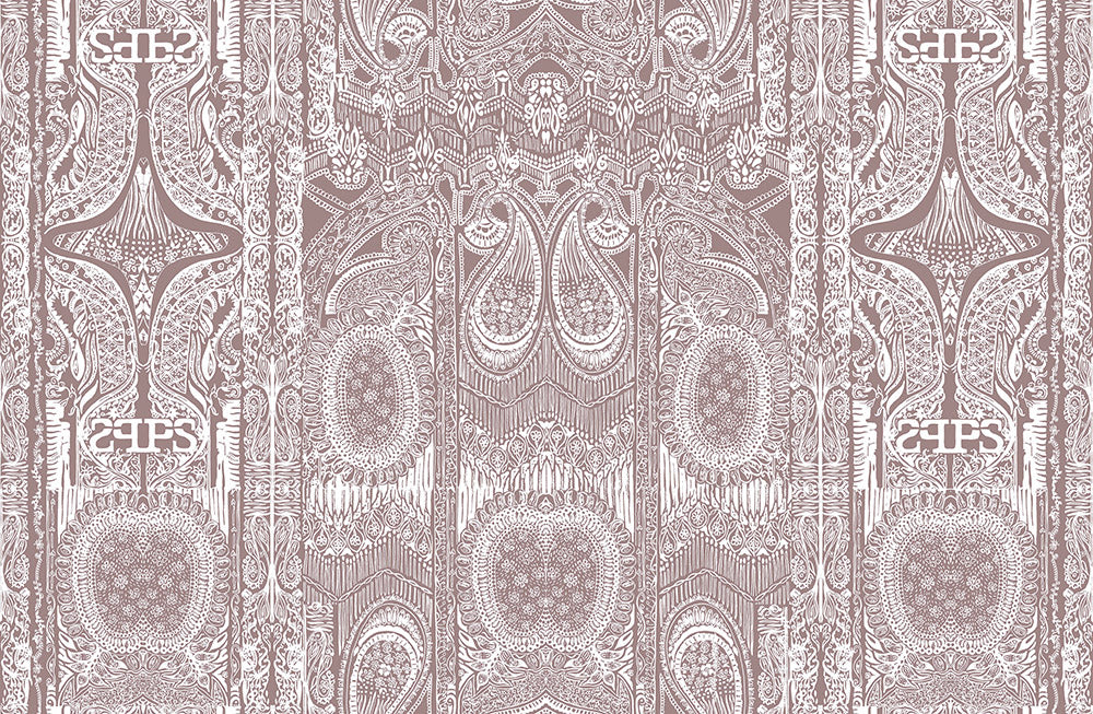 monogram(grayish-pink) (ps 238)