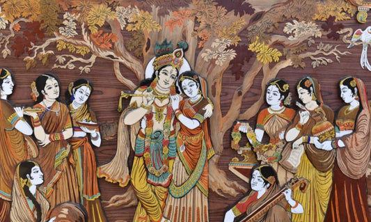 Krishna Wood Inlay ( SPR 106 )