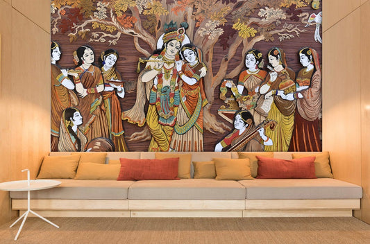 Krishna Wood Inlay ( SPR 106 )