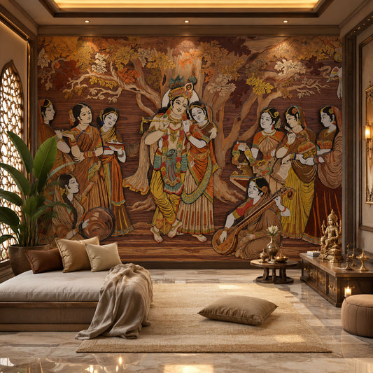 Krishna Wood Inlay ( SPR 106 )