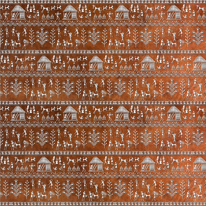 Traditional Warli Tribal Art ( SPR 117 )