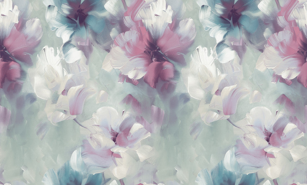 impressionist teal & berry floral (ve 3004)