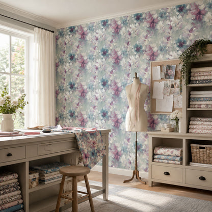 Impressionist Teal & Berry Floral (VE 3004)