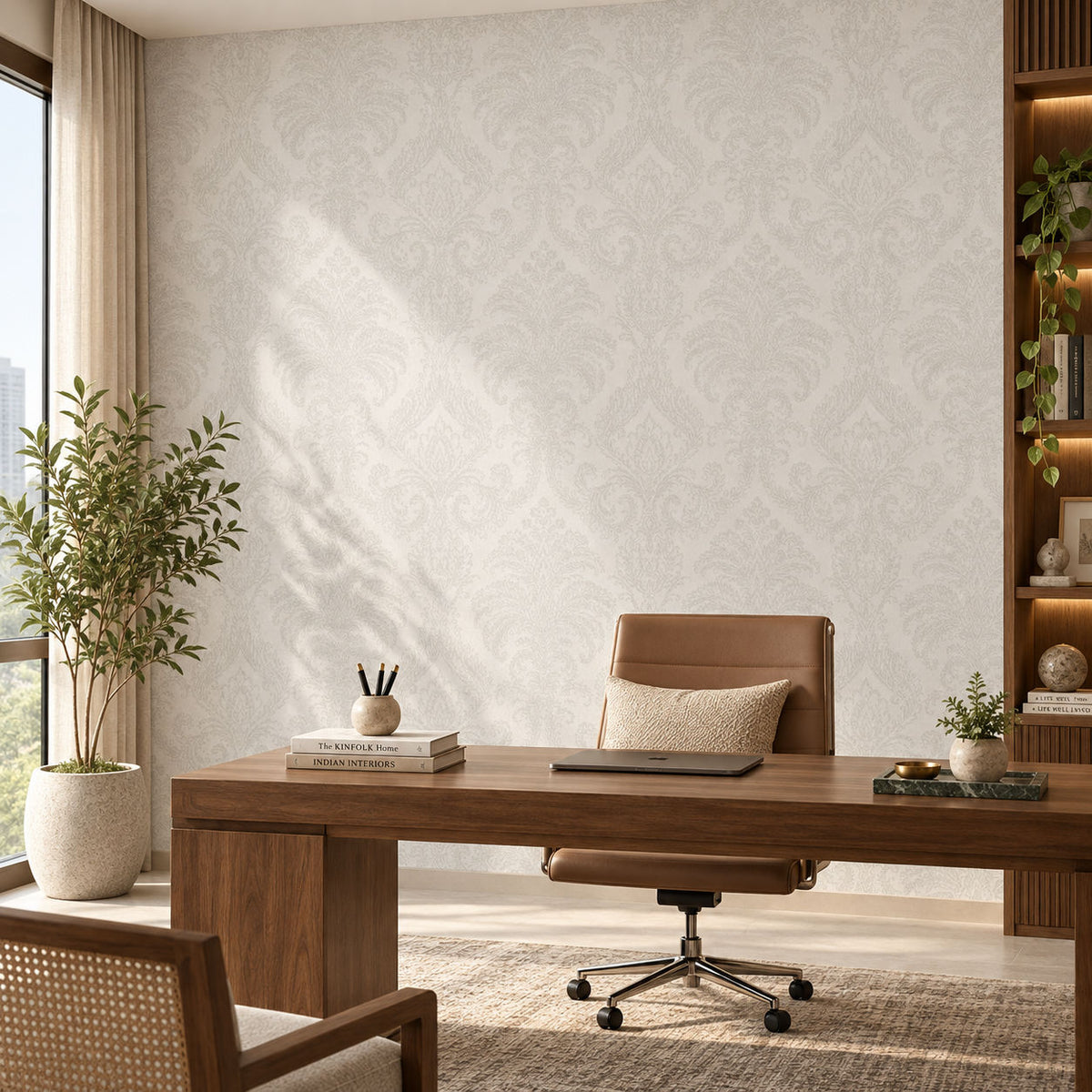 ivory classic damask (ve 3205)