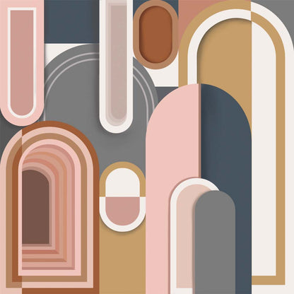 Geometric Echoes(Multicolor) ( ZHA 128 )