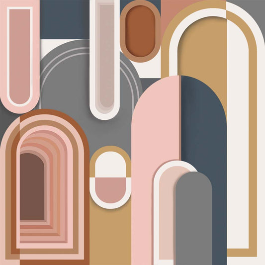 Geometric Echoes(Multicolor) ( ZHA 128 )