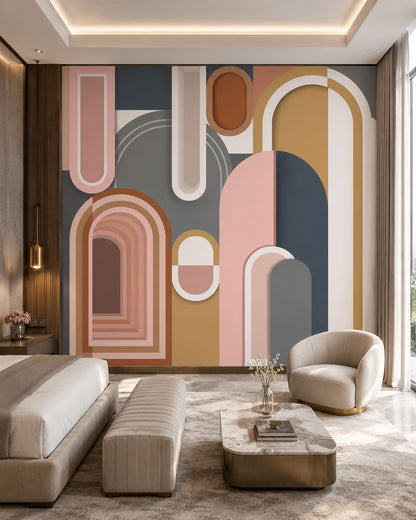 Geometric Echoes(Multicolor) ( ZHA 128 )