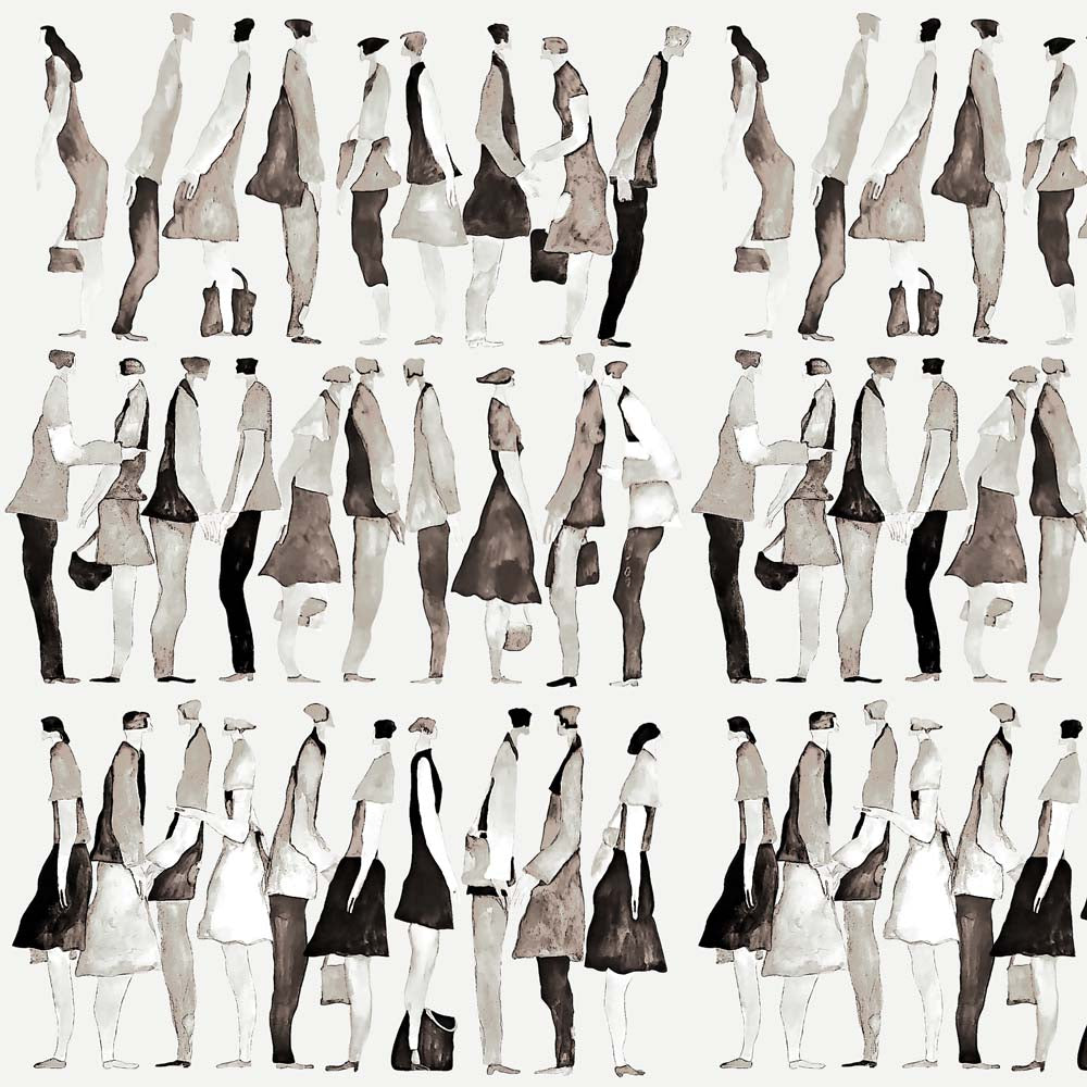 urban silhouettes(grey) ( zha 152 )