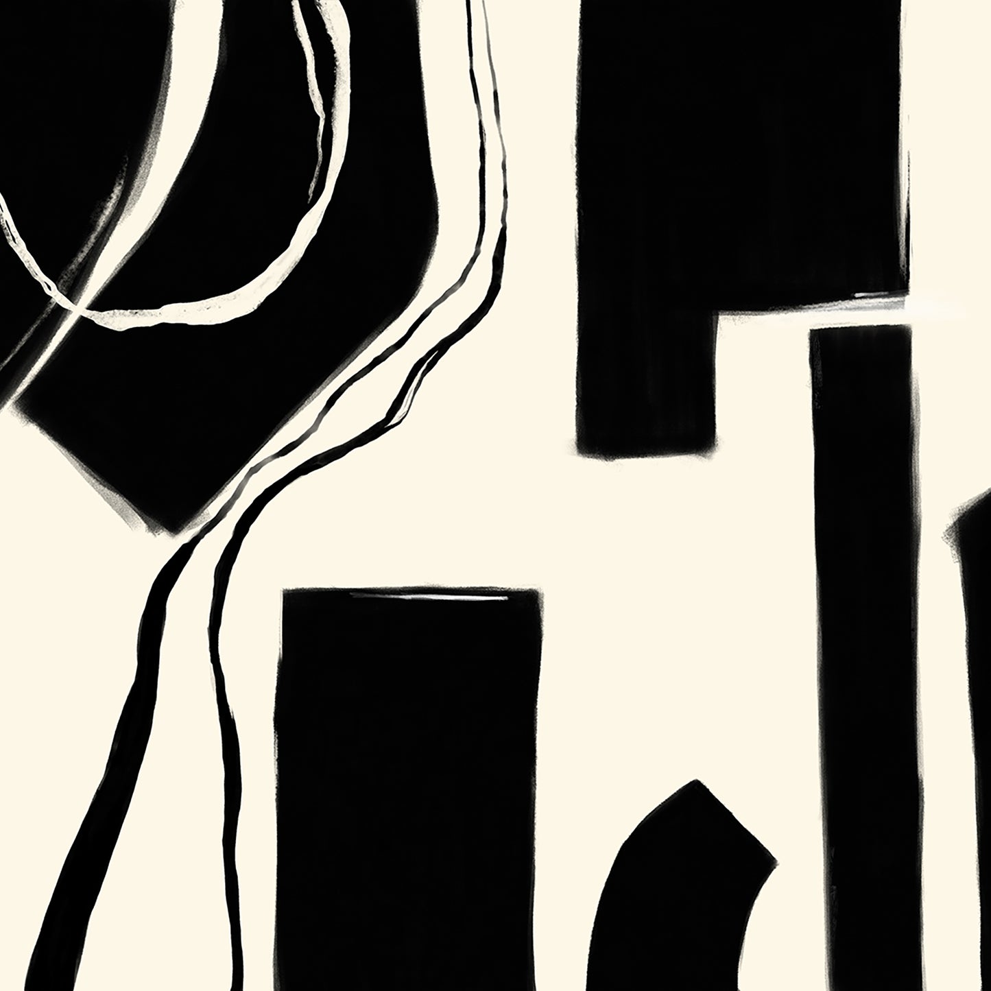 architectural flow(black and white) ( zha 177 )
