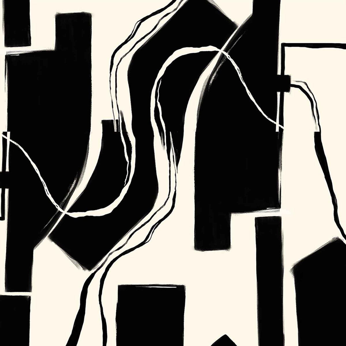 architectural flow(black and white) ( zha 177 )