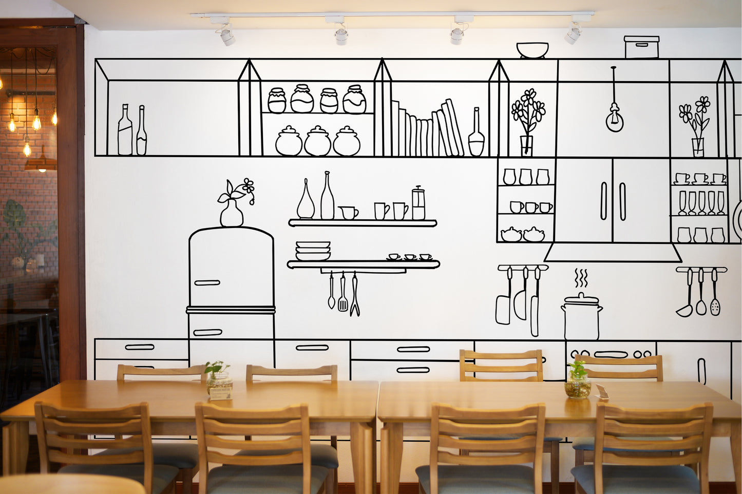 culinary lines(black and white) ( zha 178 )