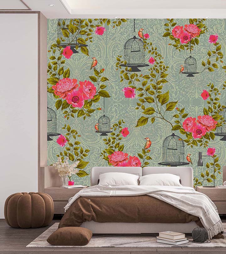 chinoiserie cages (pink) (km 1053)