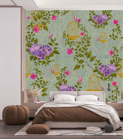 Chinoiserie Cages (Purple) (KM 1054)